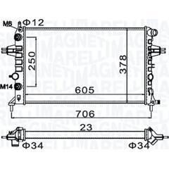 MAGNETI MARELLI Radiateur 8001063656526 on Productcaster.