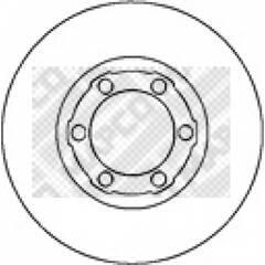 MAPCO Set van 2 remschijven 4043605101068 on Productcaster.