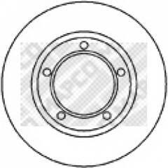 MAPCO Set van 2 remschijven 4043605008381 on Productcaster.