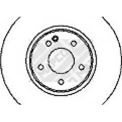 MAPCO Set van 2 remschijven 4043605009241 on Productcaster.