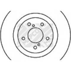 MAPCO Remschijf (per stuk) 4043605033451 on Productcaster.