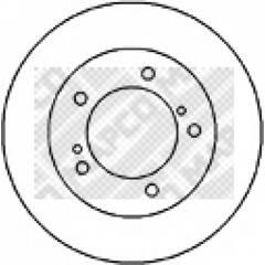 MAPCO Set van 2 remschijven 4043605033505 on Productcaster.