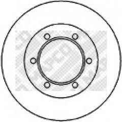 MAPCO Set van 2 remschijven 4043605060938 on Productcaster.
