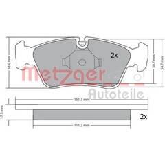 METZGER Bremsbeläge vorne (4er-Satz) 4250032667092 on Productcaster.