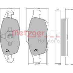 METZGER Bremsbeläge vorne (4er-Satz) 4250032668198 on Productcaster.