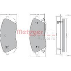 METZGER Bremsbeläge vorne (4er-Satz) 4250032668761 on Productcaster.