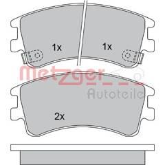 METZGER Bremsbeläge vorne (4er-Satz) 4250032668907 on Productcaster.