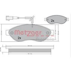 METZGER Bremsbeläge vorne (4er-Satz) 4250032670382 on Productcaster.