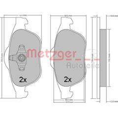 METZGER Bremsbeläge vorne (4er-Satz) 4250032672461 on Productcaster.