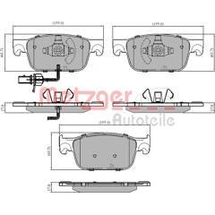 METZGER Bremsbeläge vorne 4062101096326 on Productcaster.