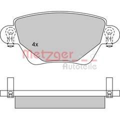 METZGER Bremsbeläge hinten (4er-Satz) 4250032667863 on Productcaster.