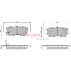 METZGER Bremsbeläge hinten (4er-Satz) 4250032690489 on Productcaster.