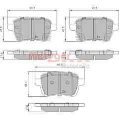 METZGER Bremsbeläge hinten (4er-Satz) 4250032699888 on Productcaster.