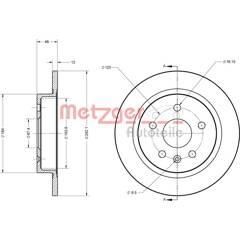 METZGER Bremssatz (2 Bremsscheiben) 4250032639860 on Productcaster.