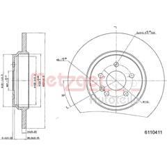 METZGER Bremssatz (2 Bremsscheiben) 4250032642099 on Productcaster.