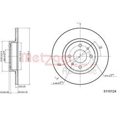 METZGER Bremssatz (2 Bremsscheiben) 4250032639228 on Productcaster.