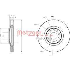 METZGER Bremssatz (2 Bremsscheiben) 4250032639327 on Productcaster.