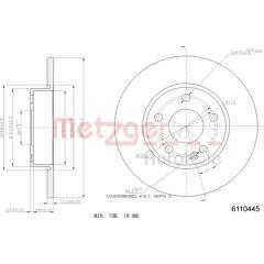 METZGER Bremssatz (2 Bremsscheiben) 4250032642433 on Productcaster.