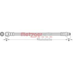 METZGER Bremsschlauch 4250032561659 on Productcaster.