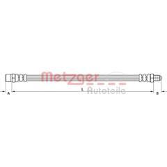 METZGER Bremsschlauch 4250032562984 on Productcaster.