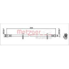 METZGER Bremsschlauch 4062101137111 on Productcaster.