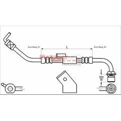 METZGER Bremsschlauch 4250032564681 on Productcaster.