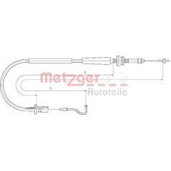 METZGER Gaskabel 4250032404383 on Productcaster.