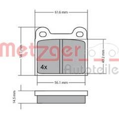 METZGER Remblokset achter 4250032666934 on Productcaster.