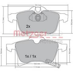 METZGER Remblokset voor 4250032667009 on Productcaster.