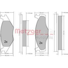 METZGER Remblokset voor 4250032667238 on Productcaster.