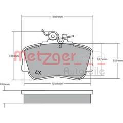 METZGER Remblokset voor 4250032667597 on Productcaster.