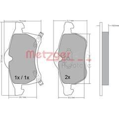 METZGER Remblokset voor 4250032667818 on Productcaster.