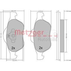 METZGER Remblokset voor 4250032668457 on Productcaster.