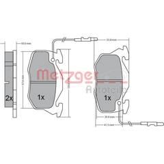 METZGER Remblokset voor 4250032668853 on Productcaster.