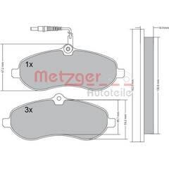 METZGER Remblokset voor 4250032669188 on Productcaster.