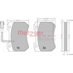 METZGER Remblokset voor 4250032669669 on Productcaster.