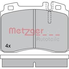 METZGER Remblokset voor 4250032670641 on Productcaster.