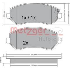 METZGER Remblokset voor 4250032670689 on Productcaster.