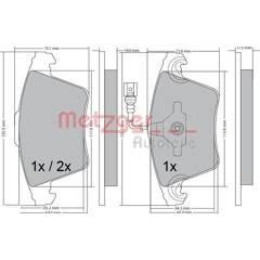 METZGER Remblokset voor 4250032671129 on Productcaster.