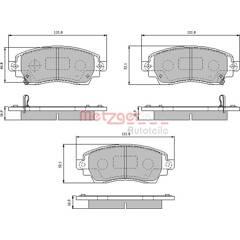 METZGER Remblokset voor 4250032690472 on Productcaster.