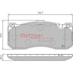 METZGER Remblokset voor 4250032698546 on Productcaster.