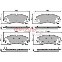 METZGER Remblokkenset voor 4062101092342 on Productcaster.