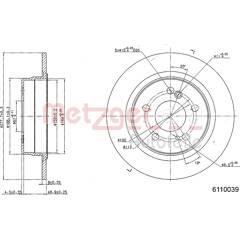 METZGER Set van 2 remschijven 4250032638368 on Productcaster.