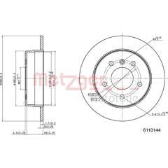 METZGER Set van 2 remschijven 4250032639426 on Productcaster.