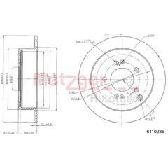 METZGER Set van 2 remschijven 4250032640347 on Productcaster.