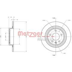 METZGER Set van 2 remschijven 4250032640453 on Productcaster.