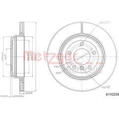 METZGER Set van 2 remschijven 4250032640576 on Productcaster.