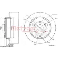 METZGER Set van 2 remschijven 4250032640637 on Productcaster.