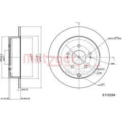 METZGER Set van 2 remschijven 4250032640828 on Productcaster.