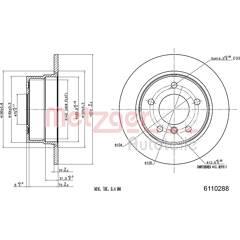 METZGER Set van 2 remschijven 4250032640866 on Productcaster.